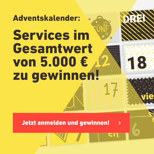 Services im Gesamtwert von 5.000 € zu gewinnen!