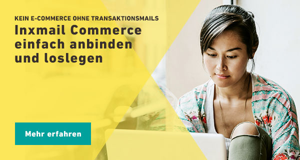 Inxmail Commerce einfach anbinden und loslegen