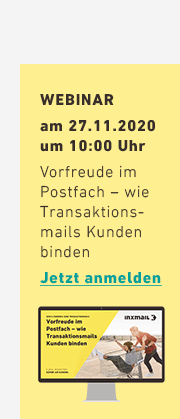 Jezt zum Webinar rund um Transaktionsmails anmelden!