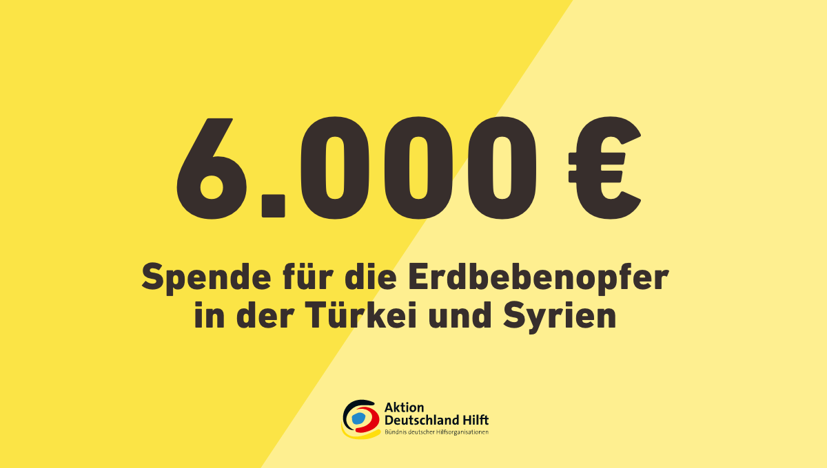 Inxmail Spende Türkei und Syrien